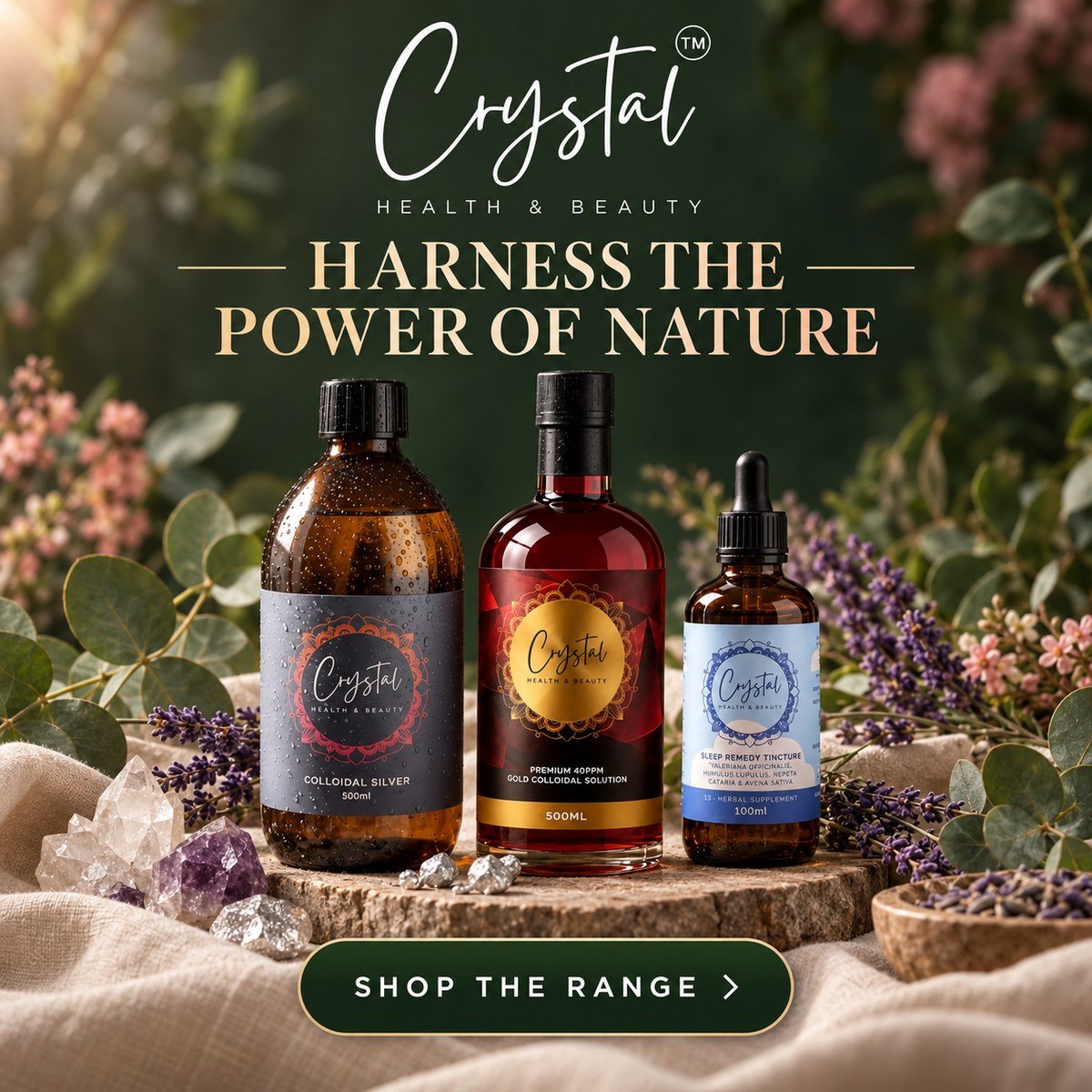 Crystal Health & Beauty — Harness the power of nature. Shop the range.